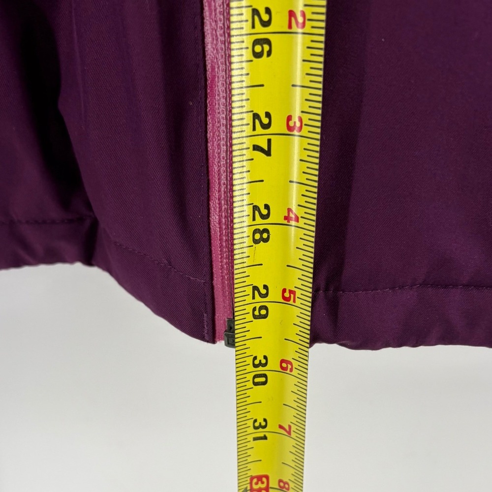 Lands' End Womens XL Squall Fleece Lined Jacket Purple Pink Hooded Jacket - Picture 6 of 8